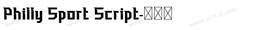 Philly Sport Script字体转换